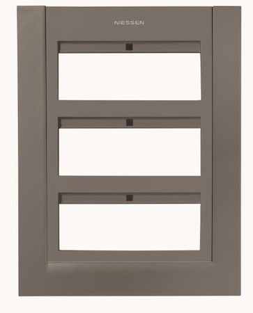 ABB 2CLA127300T1801 Панель лицевая для бокса поста централизации открытого/скрытого монтажа на 18 модулей (2 ряда), цвет антрацит