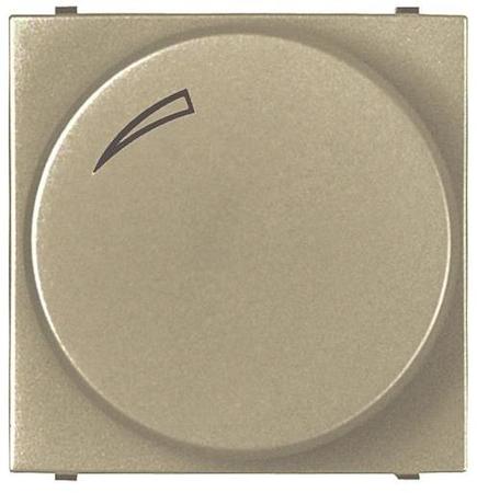 ABB 2CLA226090N1901 Механизм электронного поворотного светорегулятора для люминесцентных ламп 700 Вт, 0/1-10 В, 50 мА, 2-модульный, серия Zenit, цвет шампань