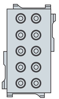 ABB EV0125 Сальник 34х68  2х(D=8-17), (10шт)