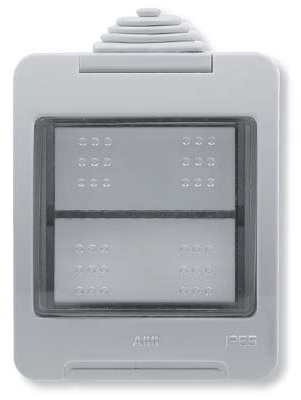 N3291 ABB NIE Zenit/Stylo Коробка IP55 для открытой установки на 2 модуля