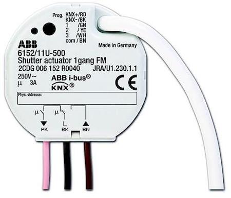 6152-0-0040 ABB 6152/11 U-500 Жалюзи активатор, 220В, 1-канальный, скрытый монтаж