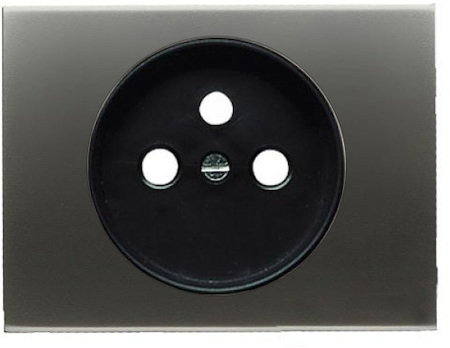 8487 CS ABB Olas Накладка для розетки французского стандарта, атласная медь