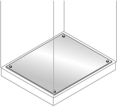 ABB EF6043X Панель нижняя фиксированная,нерж 600х400