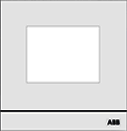 ABB 2TMA070130W0052 Рамка станции вызова, размер 1/1, белая
