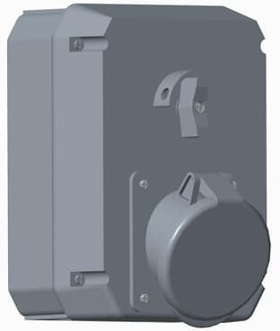 ABB 2CMA168006R1000 Розетка металл. с выключателем и механической блокировкой 432MM1, 32A, 3P+N+E, IP44, 1ч