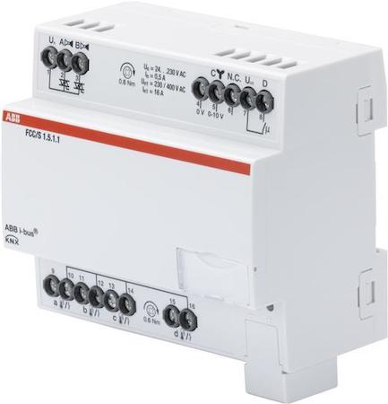 ABB 2CDG110234R0011 FCC/S1.5.1.1 Фанкойл-контроллер, 2xPWM-управление клапанами, управление вентилятором 0-10В
