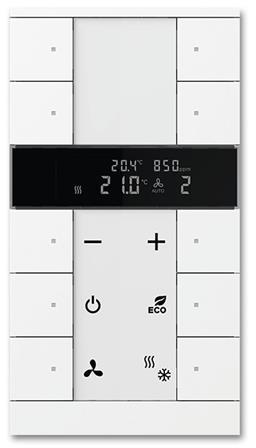 ABB 2CKA006330A0012 SBC/U10.0.1-84 Регулятор комнатной температуры с датчиками CO2/влажности, 10-клавишный