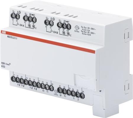 ABB 2CDG110220R0011 HCC/S2.2.1.1 Контроллер распределительного узла, с 3х точечным управлением, 2х канальный