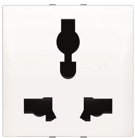 N2239 PL ABB Zenit Механизм розетки универсальной с заземлением (2P+E), 2M, 13А-15A / 127-230В, серебристый
