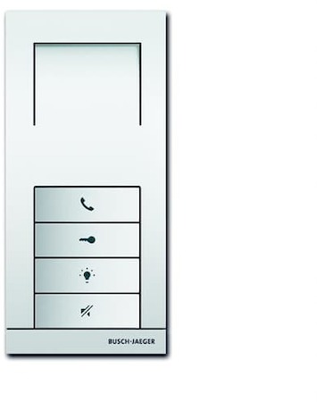 ABB 2CKA008300A0326 BJE-W, АУ, аудио, 4 клавиши, сереб-ый