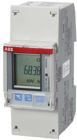 ABB 2CMA100802R1000 Счетчик 3-фазный, активной эн.,1-тарифный,кл. точности 1,прямого вкл. 5(65)А, имп. вых, RS485,тип B23 112-200