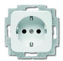 2011-0-1433 Розетка ABB Alpha 1-мест. механизм с накладкой с З/К скр. уст-ки16А 220-250В IP20 белый