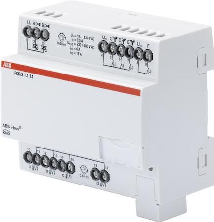 ABB 2CDG110210R0011 FCC/S1.1.1.1 Фанкойл-контроллер, 2xPWM-управление клапанами, 3ступенчатое управление вентилятором