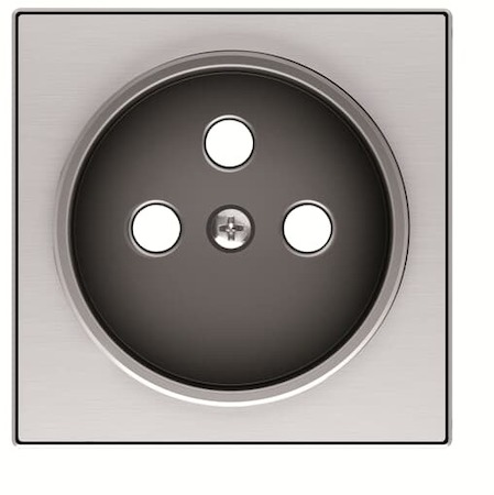 ABB 2CLA858700A1401 Накладка розетки 8187, серия SKY, цвет нержавеющая сталь