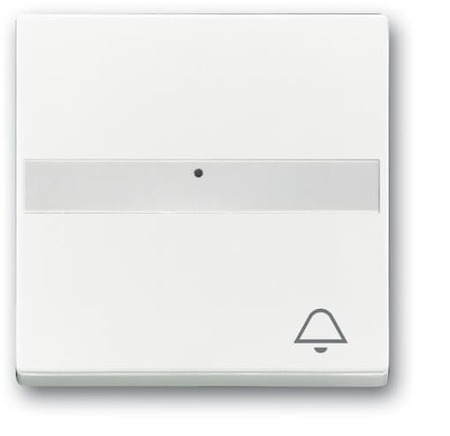 ABB 2CKA001731A4002 "Клавиша для механизма 1-клавишного выключателя, поле для надписи, световод, ""ЗВОНОК"" Future/Axcent/Carat/Династия, альп. белый"