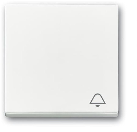 ABB 2CKA001751A3180 "Клавиша для механизма 1-клавишного выключателя, c символом ""ЗВОНОК"" Future/Axcent/Carat/Династия, альп. белый"