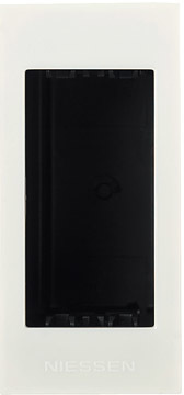 ABB 2CLA267100N1101 Цоколь для установки в мебель/перегородки на 1 модуль, серия Zenit, цвет альпийский белый