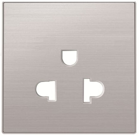 ABB 2CLA853800A1401 Накладка розетки 8138, серия SKY, цвет нержавеющая сталь