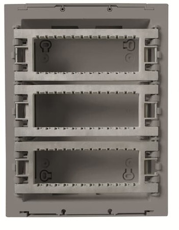 ABB 2CLA129300T1801 Бокс поста централизации открытого монтажа на 18 модулей (3 ряда), цвет антрацит