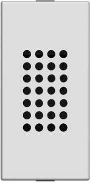 ABB 2CLA211900N1801 Механизм зуммера, 1-модульный, серия Zenit, цвет антрацит