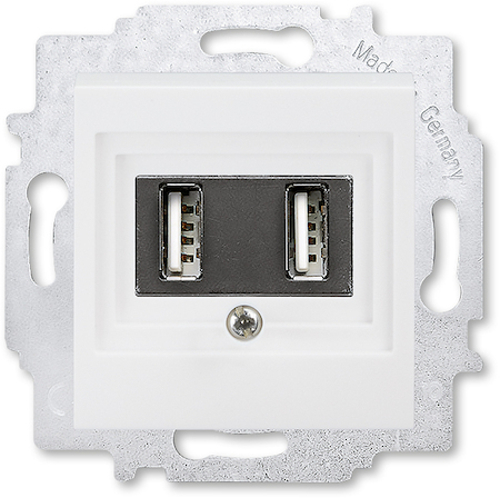 2CHH290040A6003 USB зарядка двойная ABB Levit белый