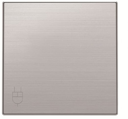 ABB 2CLA858810A1401 Накладка розетки с крышкой, серия SKY, цвет нержавеющая сталь
