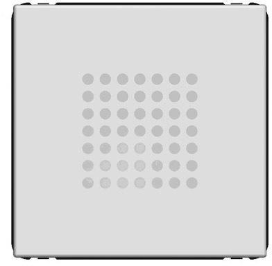 ABB 2CLA222400N1301 "Механизм звонка ""Динг-Донг"", 2-модульный, серия Zenit, цвет серебристый"