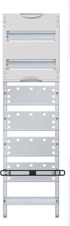 ABB 2CPX037496R9999 1MMC22 Комбинированная медиа панель 24М с перфорированными монтажными платами ширина 2, высота 6