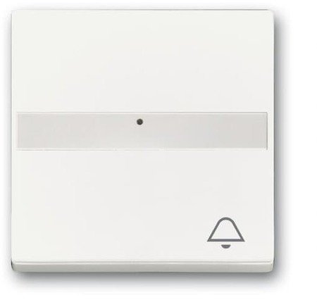 ABB 2CKA001731A4004 "Клавиша для механизма 1-клавишного выключателя, поле для надписи, световод, ""ЗВОНОК"" Future/Axcent/Carat/Династия, белый бархат"