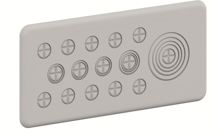 ABB 2CPX052438R9999 ComfortLine CZF4 Фланец для метрических сальников 10xM16, 3xM16/M20, 1xM16/M20/M25, 1xM16/M25/M32/M40/M50