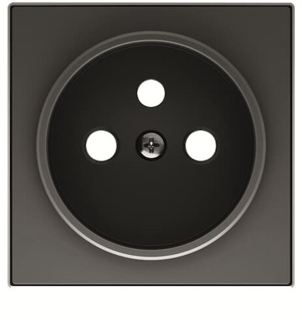 ABB 2CLA858700A1501 Накладка розетки 8187, серия SKY, цвет чёрный бархат