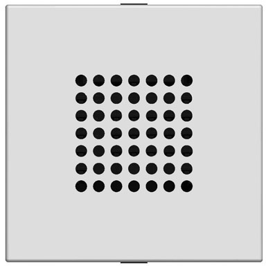 ABB 2CLA221900N1301 Механизм зуммера, 2-модульный, серия Zenit, цвет серебристый
