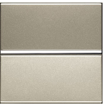 ABB 2CLA220470N1901 Механизм 1-клавишной кнопки с нормально-открытым контактом с клавишей без символа, 2-модульный, серия Zenit, цвет шампань
