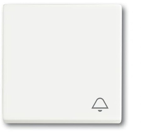 ABB 2CKA001751A3182 "Клавиша для механизма 1-клавишного выключателя, c символом ""ЗВОНОК"" Future/Axcent/Carat/Династия, белый бархат"