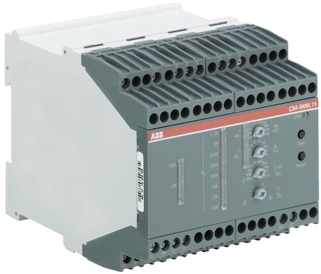 ABB 1SVR470670R1100 Реле контроля сопротивления изоляции CM-IWM.11 (1-250кОм / 0,02-20МОм) Uизм=0-1000В AC/DC, 2ПК, емкость системы 3000 мкФ, винтовые клеммы
