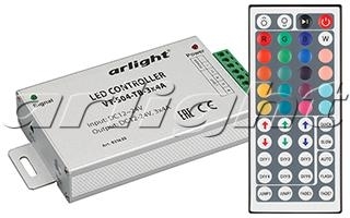 Arlight 021635 Контроллер VT-S04-TB-3x4A (12-24V, ПДУ 44 кн, RF)