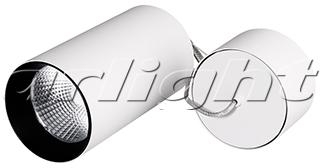 Arlight 022947 Светильник подвесной SP-POLO-R85-2-15W Warm White 40deg (White, Black Ring)