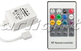 Arlight 021632 Контроллер LN-RF20B-Mini-2 (12-24V,72-144W, ПДУ 20кн)
