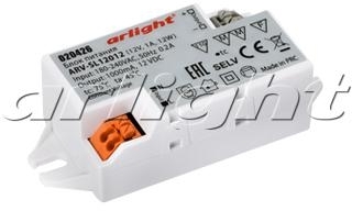 Arlight 020426 Блок питания ARV-SL12012 (12V, 1A, 12W)