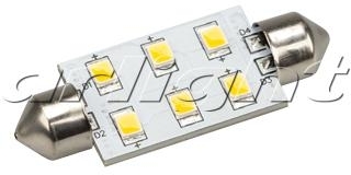 Arlight 019421 Автолампа ARL-F42-6E White (10-30V, 6 LED 2835)