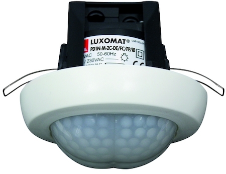 BEG 92876 Датчик присутствия потолочный 360°, с фукцией диммирования 1-10V, с квадратным диапазоном обнаружения 7,5*7,5м, скрытый монтаж в подвесной потолок / IP20 / белый