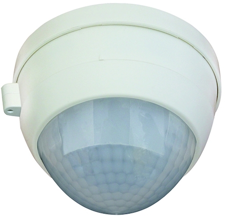 BEG 92218 Датчик присутствия коридорный 360°, с фукцией диммирования 1-10V, диаметр действия 40х20м., накладной монтаж / IP54 / белый
