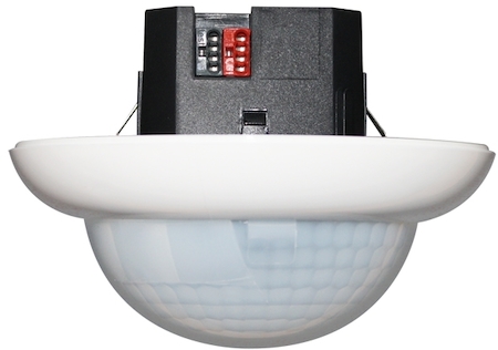 BEG 92888 Датчик присутствия коридорный 360°, KNX, диаметр действия 40х20м., скрытый монтаж в установочную коробку / IP20 / белый
