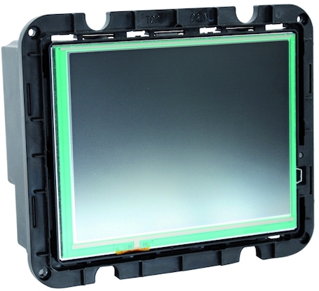 BEG 90120 Сенсорная панель KNX, цветной TFT экран 5.7", 320 х 240, до 110 функций KNX, до 60 объектов, до 64 сценариев, LED индикация, недельное расписание, сообщения об ошибках, 1xMiniUSB(B), 250x180x4 мм, скрытый монтаж / IP20 / чёрный