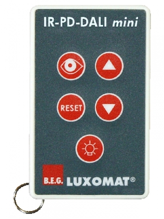 BEG 92112 Мини пульт управления  PD2-M-DALI/DSI, PD4-M-DALI/DSI, PD9-M-DALI/DSI,  в комплекте настенный держатель / серый