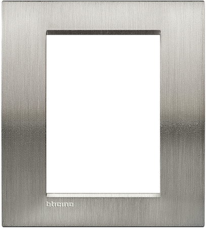 BTicino LNA4826ACS LivingLight Рамка прямоугольная, 3+3 модуля, цвет Фактурная сталь