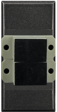 BTicino HS4268SC Axolute Двойной разъем для оптико-волоконной линии, кабельный разъем SC – дуплекс, цвет антрацит