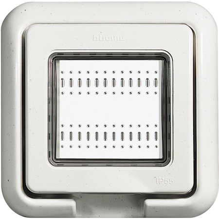 BTicino 24602N Влагозащитная крышка IP55 Idrobox, белый, 2 модуля