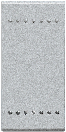 BTicino NT4915N LivingLight Клавиша без символа, размер 1 модуль, цвет алюминий