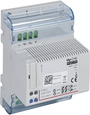 BTicino F418U2 MyHome SCS Диммер универсальный 2-канальный DIN